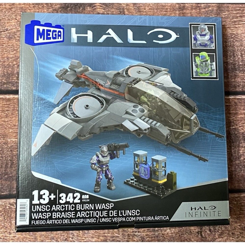 MEGA Halo UNSC Arctic Burn Wasp Building Set 342 Pcs Spartan Figures HXL04 New